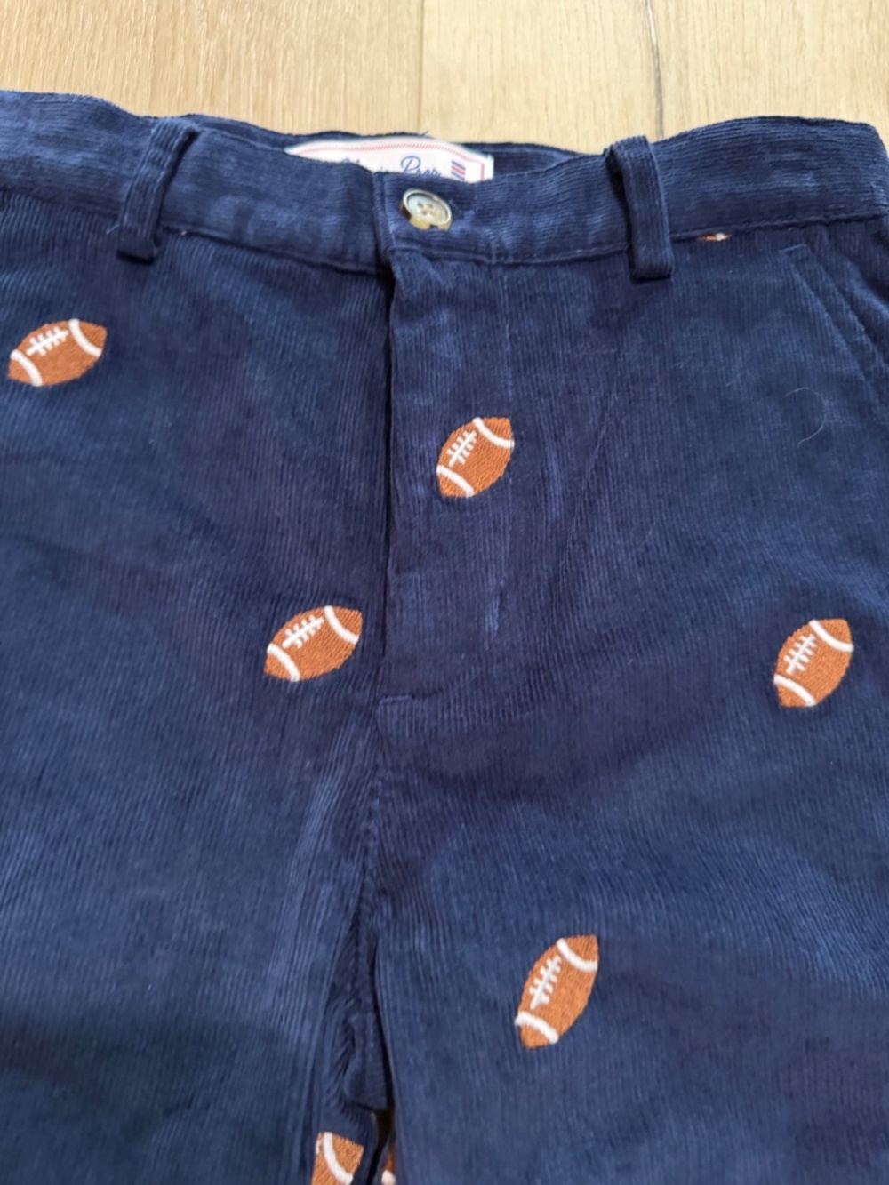Classic Prep football courdoroy size 7 - Picture 2 of 3
